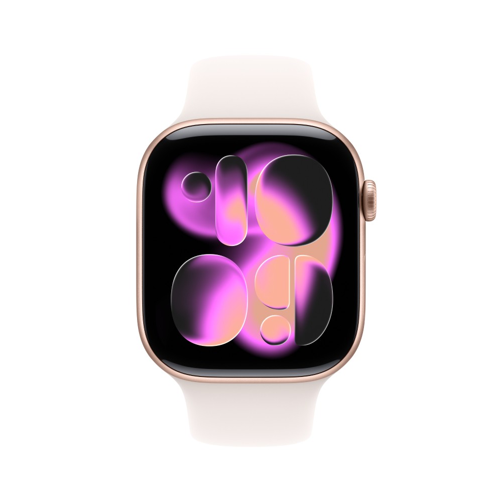 Apple Watch Series 11 GPS 42mm Rose Gold Aluminium Case with Light Blush Sport Band - M/L