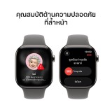 Apple Watch Series 11 GPS + Cellular 46mm Natural Titanium Case with Stone Gray Sport Band - M/L