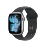 Apple Watch Series 11 GPS + Cellular 46mm Space Gray Aluminium Case with Black Sport Band - S/M