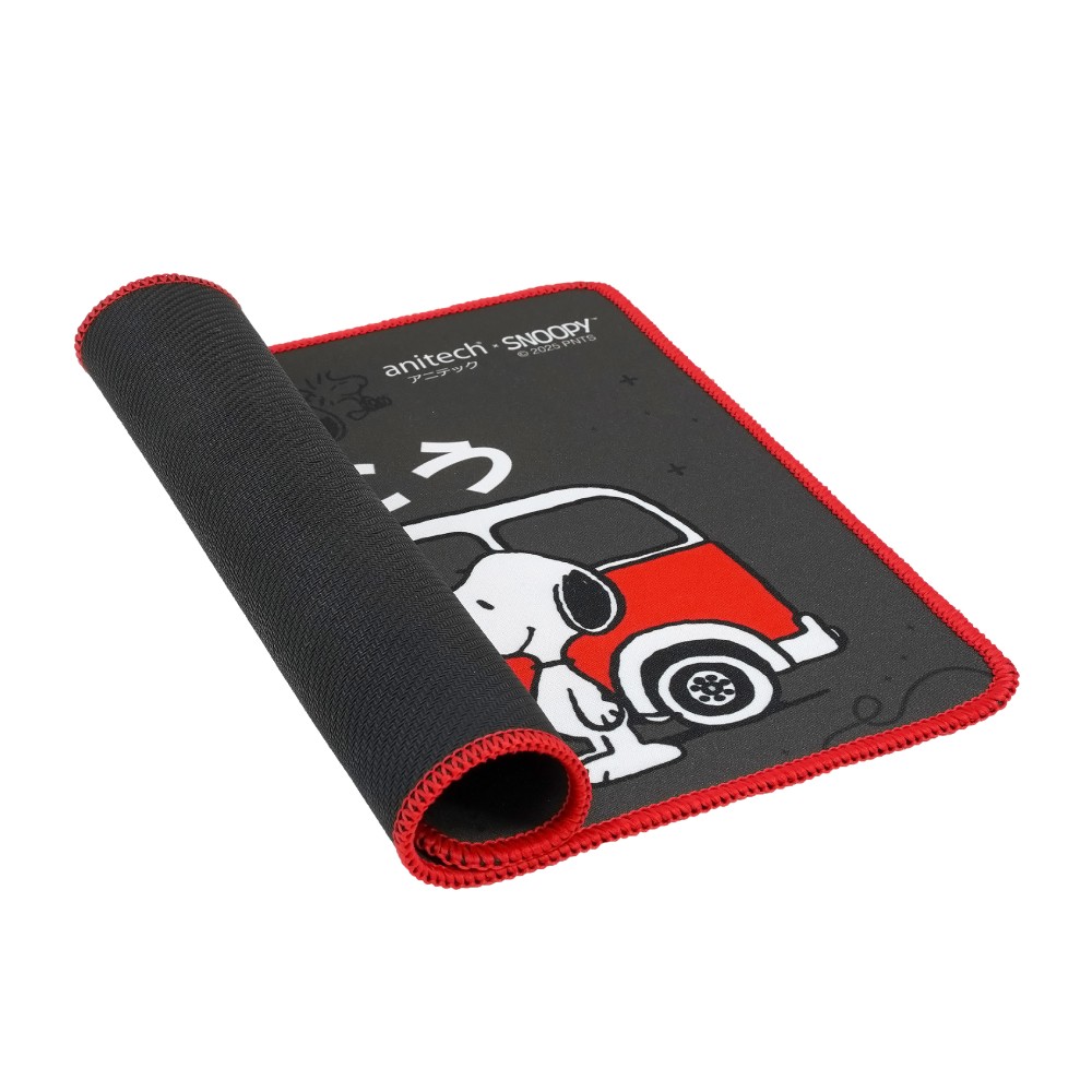 Anitech X Snoopy 3 แผ่นรองเมาส์ รุ่น SNP-MP008-BK Black Red