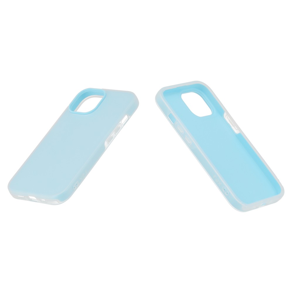 เคส FOX iPhone 15 Soft & Safe Double Layer Blue