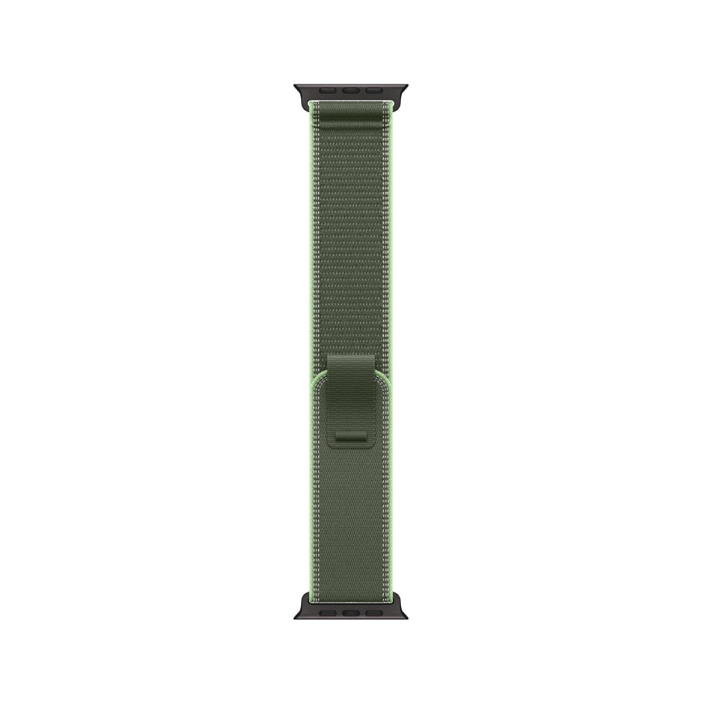 Apple Watch 49mm Green/Neon Trail Loop - M/L - Black Titanium Finish