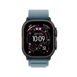 Apple Watch 49mm Light Blue Alpine Loop - Large - Black Titanium Finish