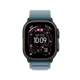 Apple Watch 49mm Light Blue Alpine Loop - Medium - Black Titanium Finish
