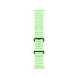 Apple Watch 49mm Neon Green Ocean Band - Black Titanium Finish