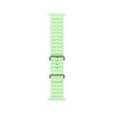 Apple Watch 49mm Neon Green Ocean Band - Natural Titanium Finish