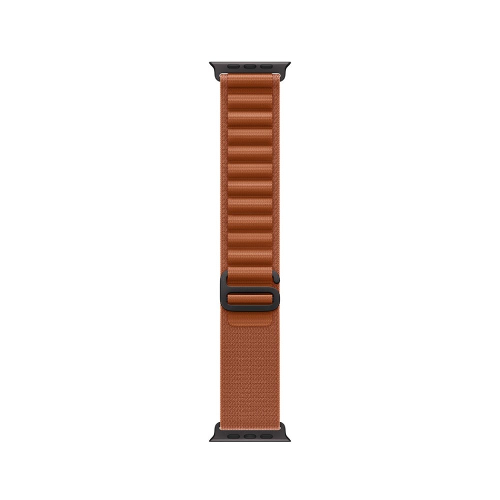Apple Watch 49mm Terra Cotta Alpine Loop - Medium - Black Titanium Finish