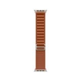 Apple Watch 49mm Terra Cotta Alpine Loop - Medium - Natural Titanium Finish