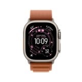 Apple Watch 49mm Terra Cotta Alpine Loop - Medium - Natural Titanium Finish