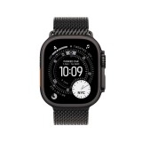 Apple Watch 49mm Black Titanium Milanese Loop - Small