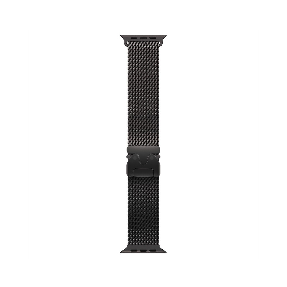 Apple Watch 49mm Black Titanium Milanese Loop - Medium