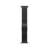 Apple Watch 49mm Black Titanium Milanese Loop - Medium