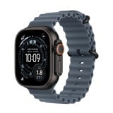 Apple Watch 49mm Anchor Blue Ocean Band - Black Titanium Finish
