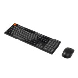 คีย์บอร์ดและเมาส์ Keychron B36 Wireless with silicone keyskin and BM25 Mouse Combo 100% Black (EN/TH)