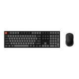 คีย์บอร์ดและเมาส์ Keychron B36 Wireless with silicone keyskin and BM25 Mouse Combo 100% Black (EN/TH)