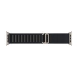 Apple Watch 49mm Black Alpine Loop - Large - Natural Titanium Finish