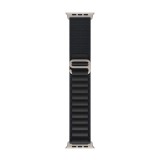 Apple Watch 49mm Black Alpine Loop - Large - Natural Titanium Finish