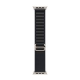 Apple Watch 49mm Black Alpine Loop - Large - Natural Titanium Finish