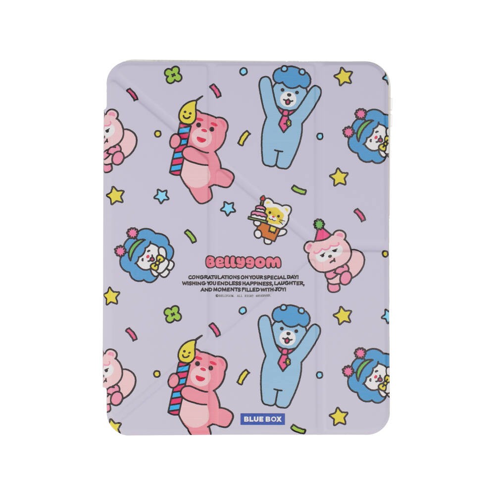Blue Box x Bellygom เคส iPad Gen 11(2025)/10 Y Model Magnetic Detachable Bellygom happy big day Lavender Purple