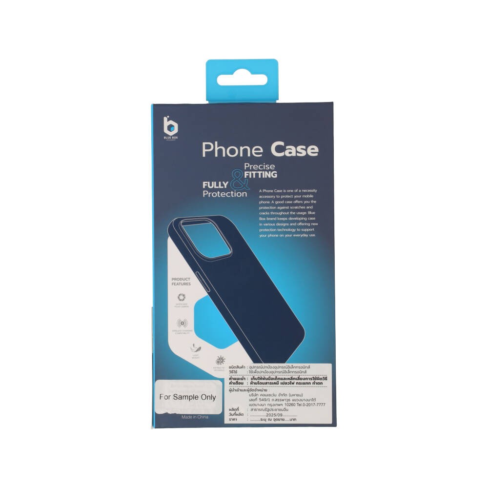 เคส Blue Box iPhone 15 Clear Shading edge with Magnetic Black