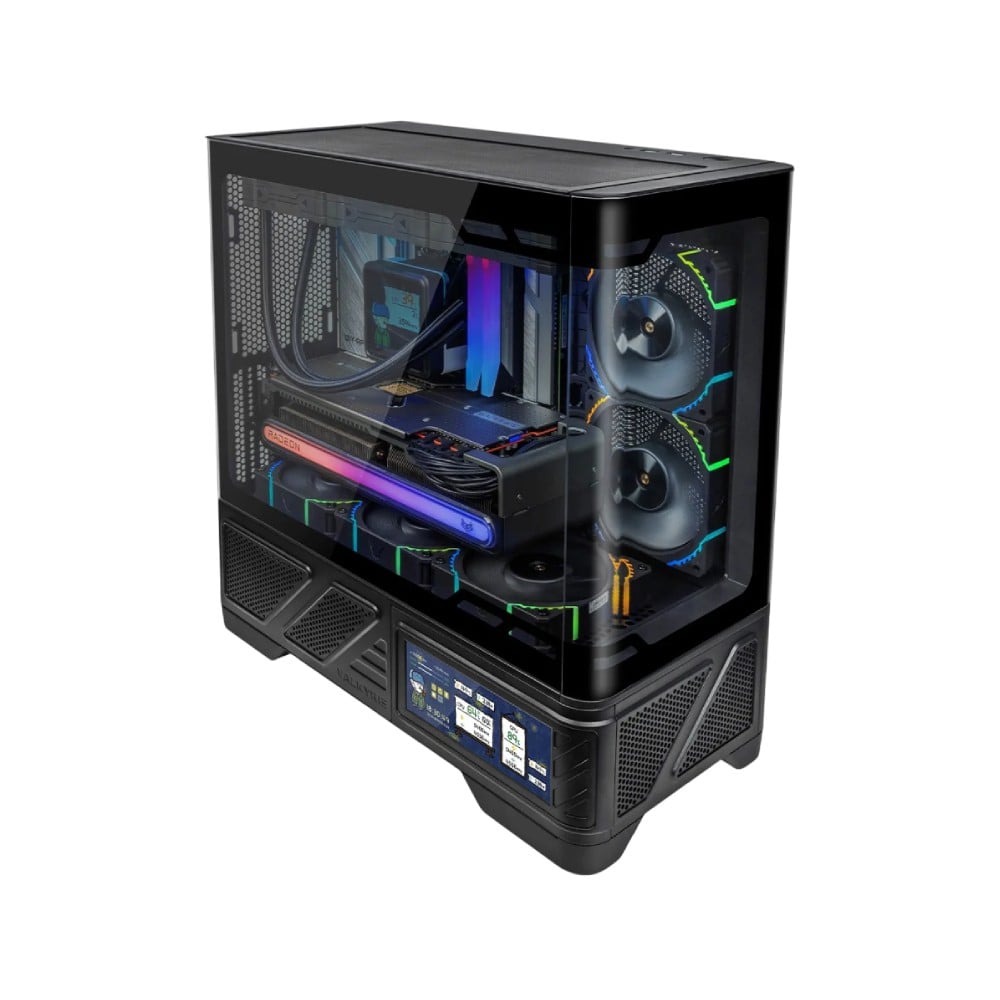 เคสคอมพิวเตอร์ VALKYRIE VK03M LCD IPS Black