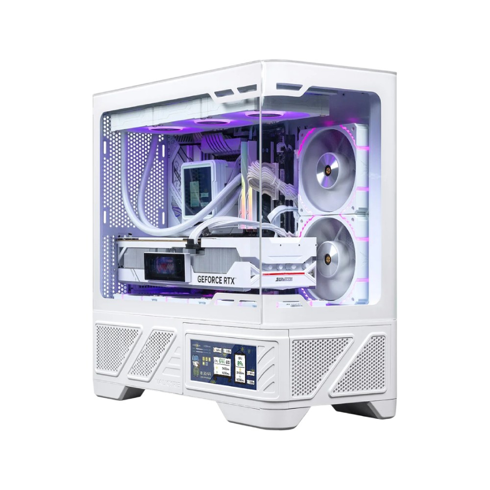 เคสคอมพิวเตอร์ VALKYRIE VK03M LCD IPS White