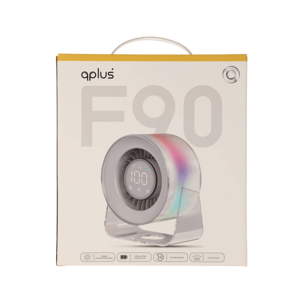 พัดลมตั้งโต๊ะ QPLUS F90 Desktop Fan White