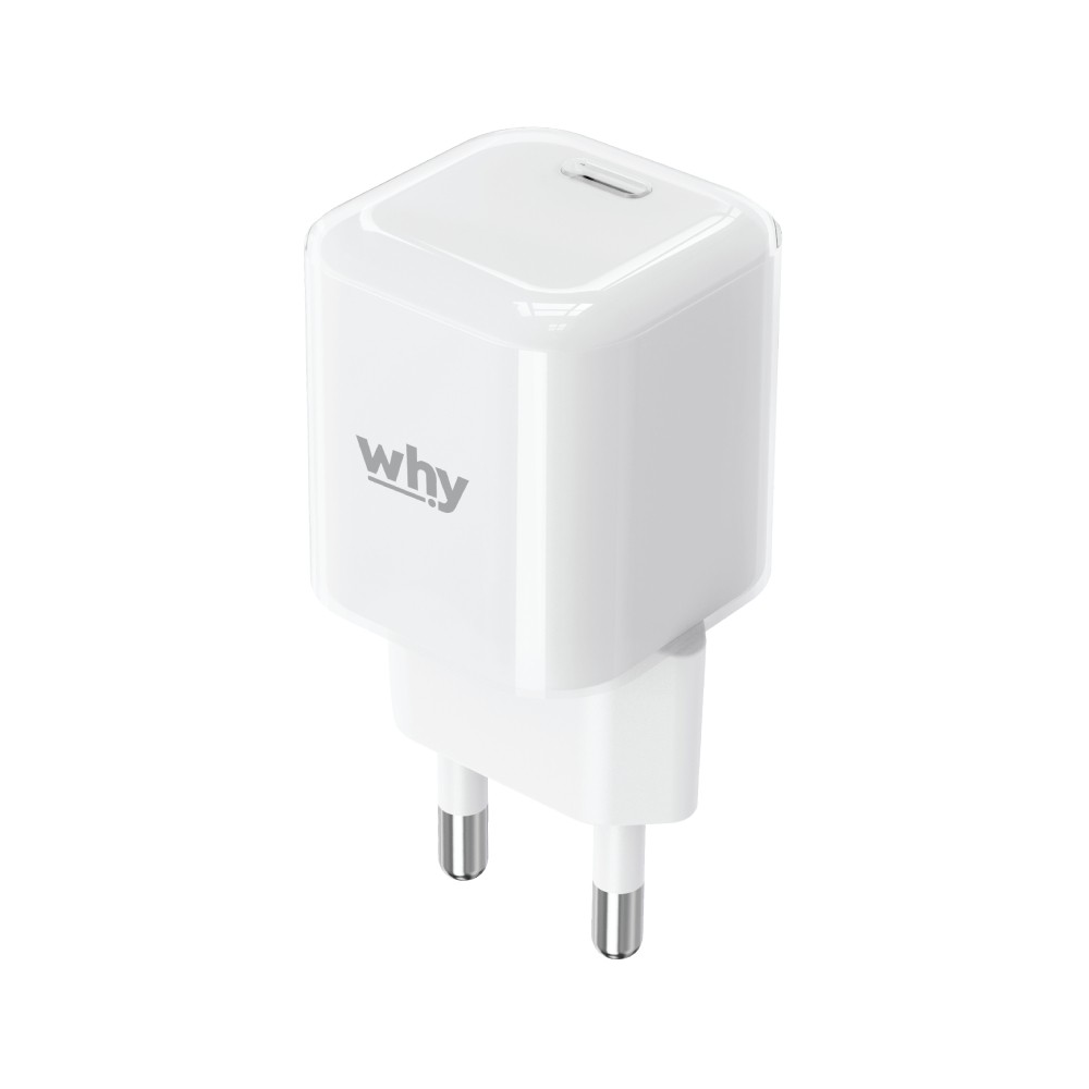 อะแดปเตอร์ WHY Pixel Wall USB Charger 1 USB-C (PD25W) White (WC-3331)