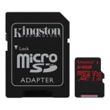 Kingston MicroSDXC Canvas React Class 10 with SD Adapter