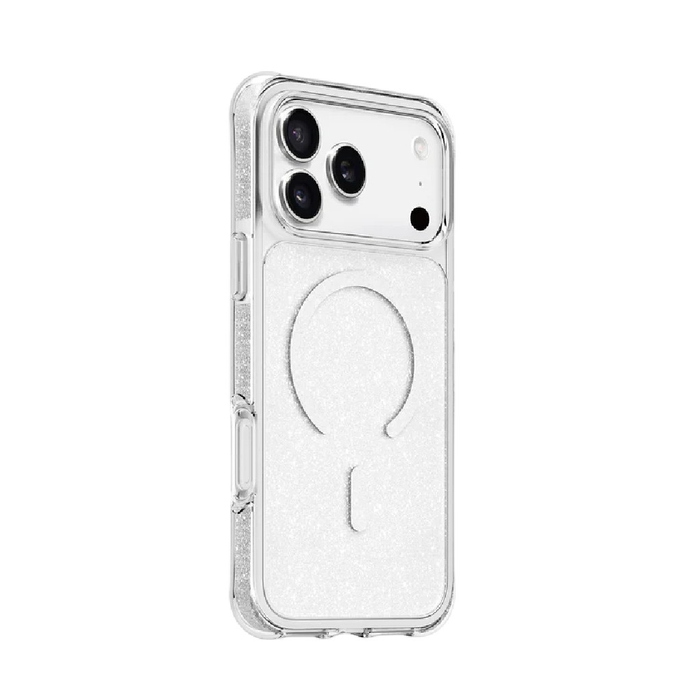 เคส LAUT iPhone 17 Pro Aero Sparkle Magsafe Crystal Silver