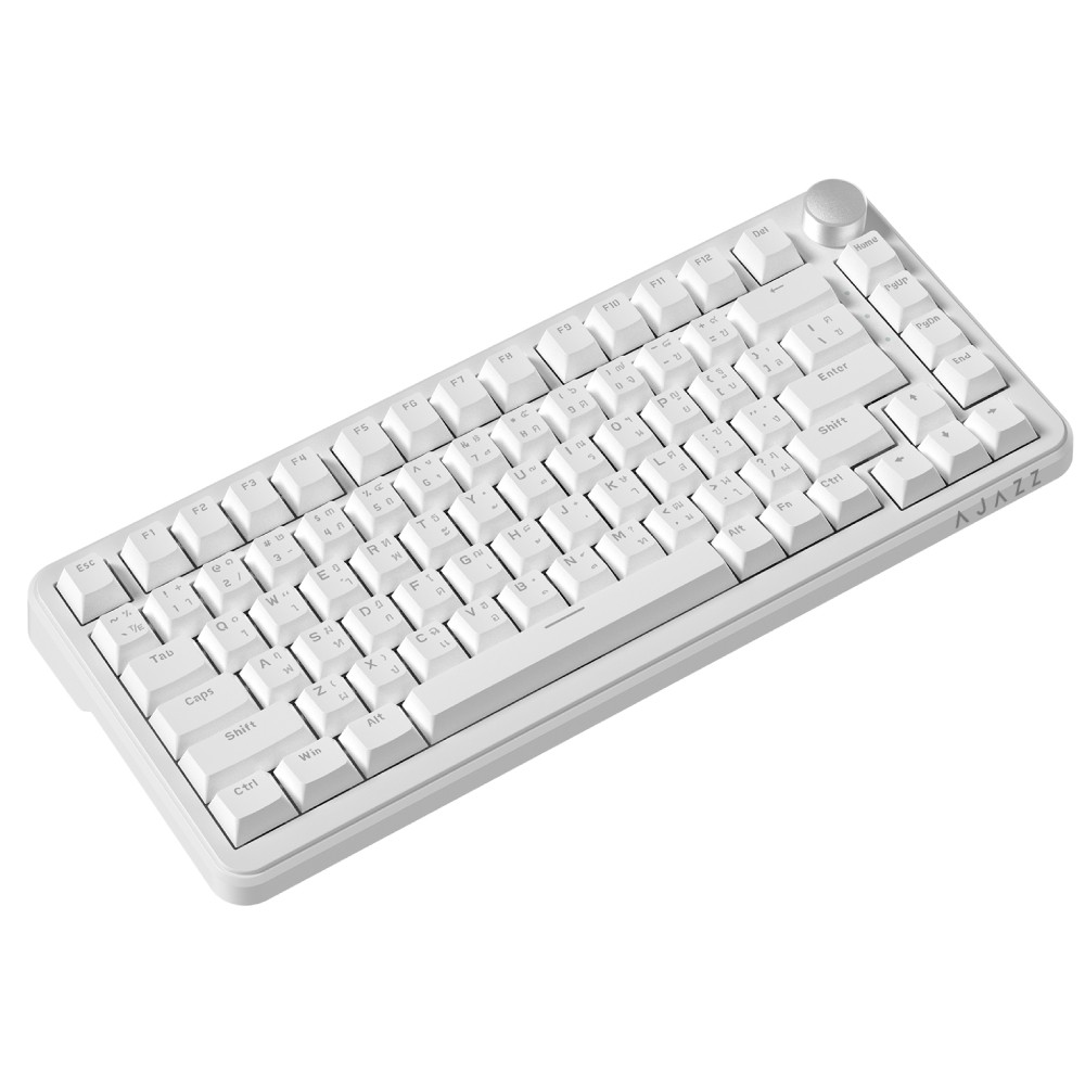 คีย์บอร์ดเกมมิ่ง Ajazz Gaming Keyboard AK820 Max White Red Switch
