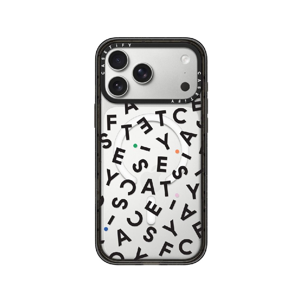 เคส Casetify iPhone 17 Pro Max Impact Clear Monogram