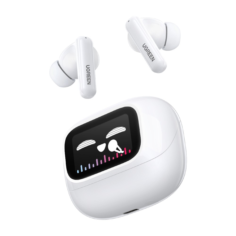 หูฟัง UGREEN TWS HiTune T6 Magic Active Noise-Cancelling Dual Device Connection White (55137)