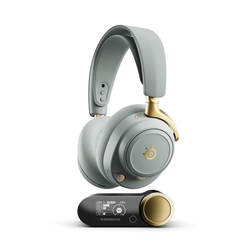 หูฟังเกมมิ่ง SteelSeries Arctis Nova Elite Sage Gold