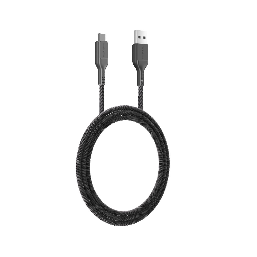 สายชาร์จ AMAZINGthing USB-A to USB-C Cable 66W Thunder Pro I 7X 1.2M Black