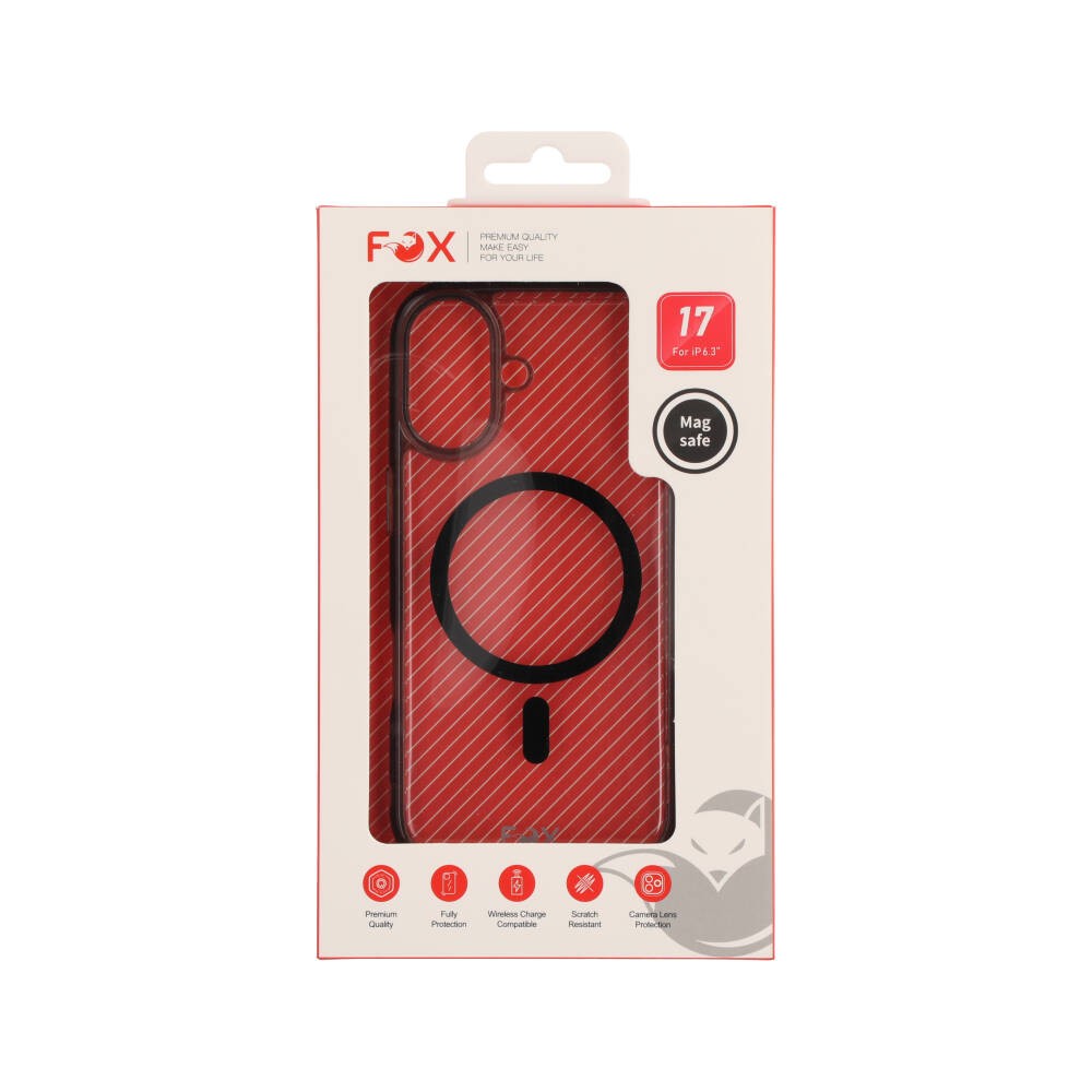 เคส FOX iPhone 17 vShield Pro Magnetic Transparent Black