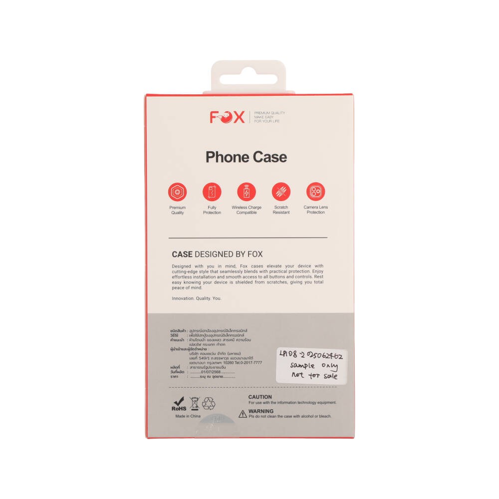 เคส FOX iPhone 17 vShield Pro Magnetic Transparent Black