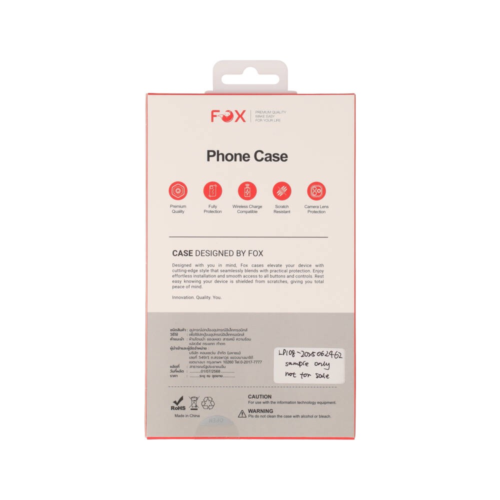 เคส FOX iPhone 17 Pro Max vShield Transparent