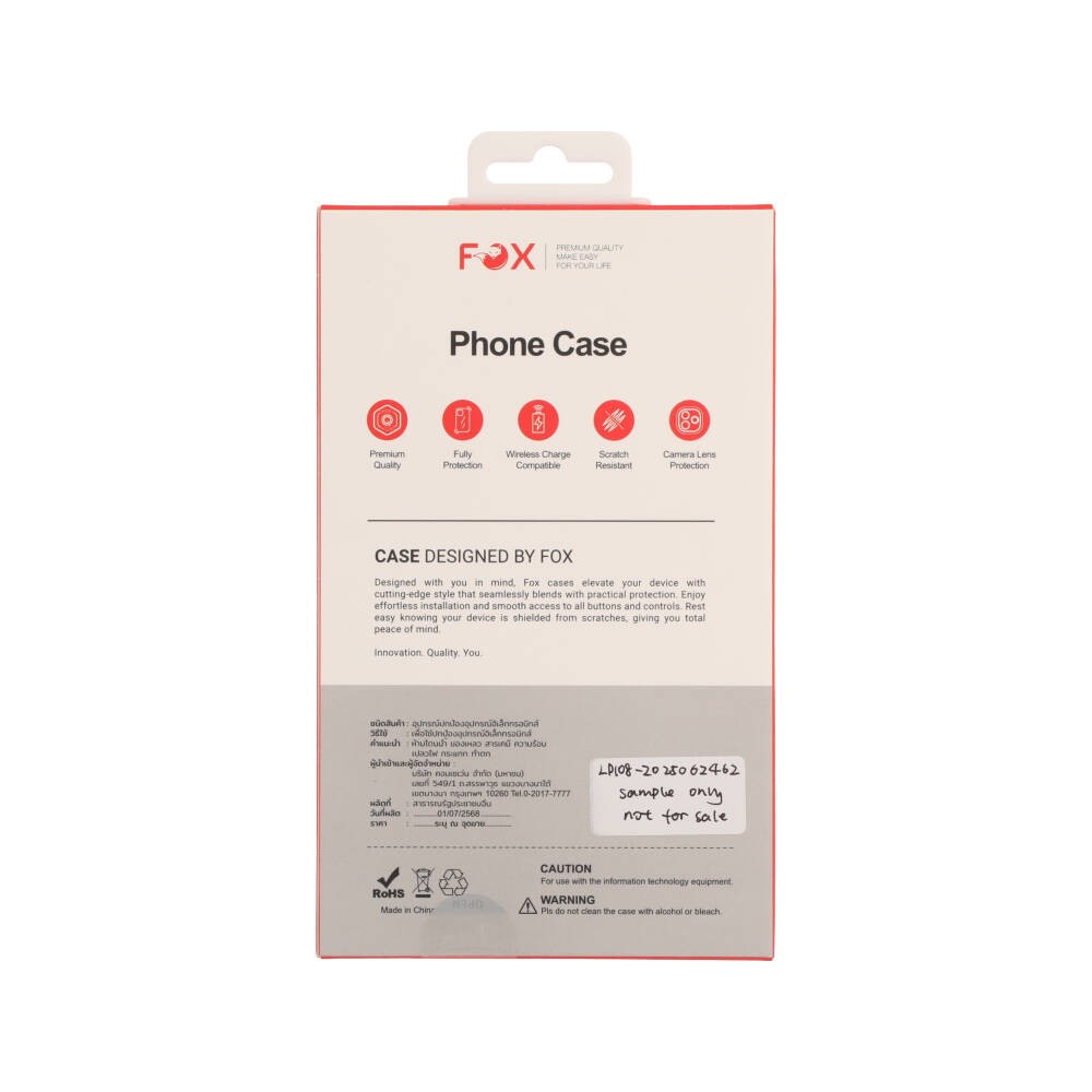 เคส FOX iPhone 17 vShield Transparent