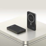 พาวเวอร์แบงค์ QPLUS Mini Magnetic Wireless 10000 mAh W1031 (CCC) Gray