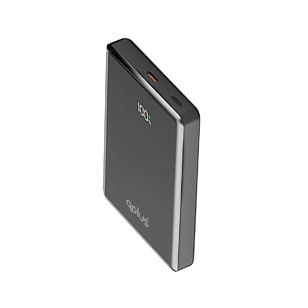พาวเวอร์แบงค์ QPLUS Mini Magnetic Wireless 10000 mAh W1031 (CCC) Gray
