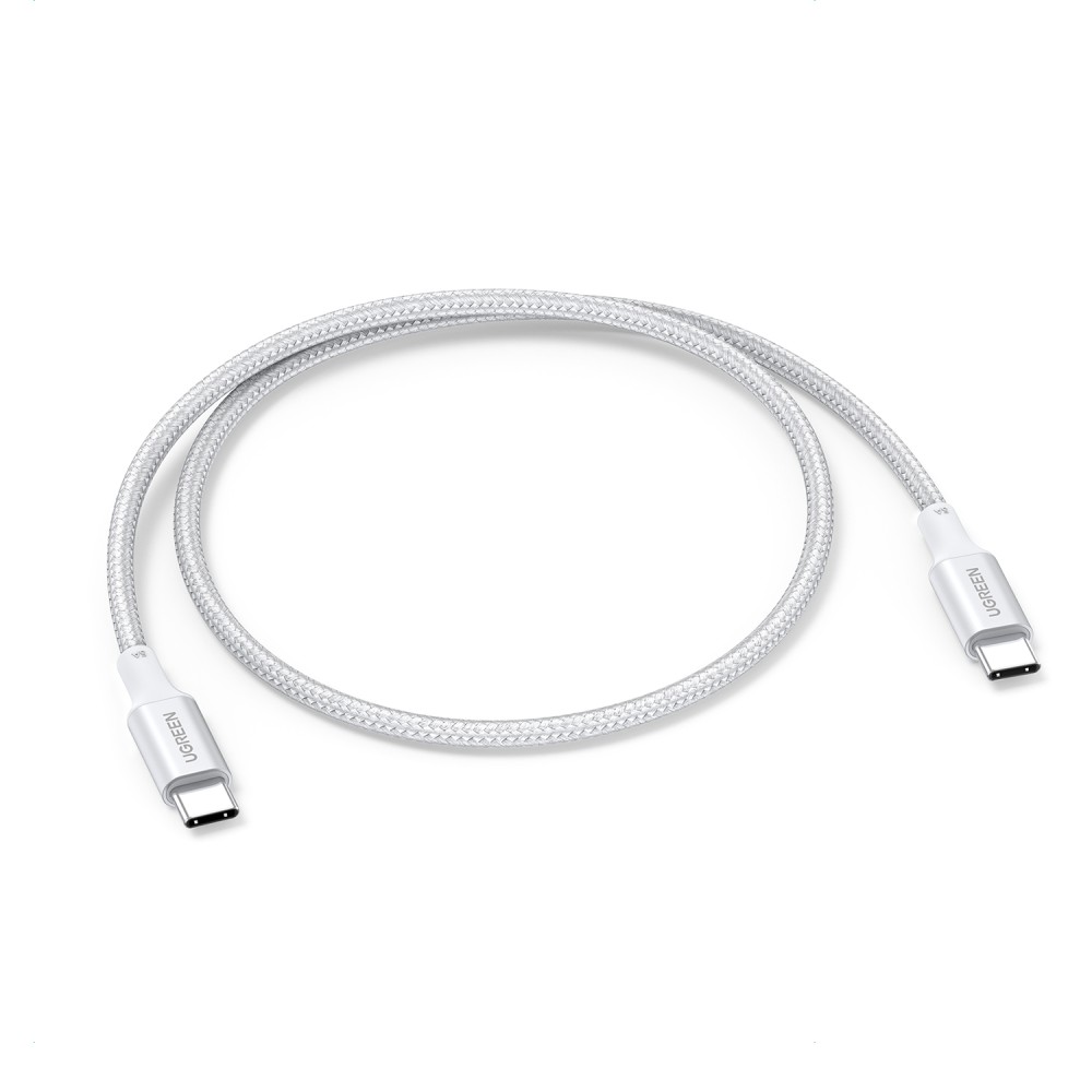 สายชาร์จ Ugreen USB-C to USB-C 100W 2M. White