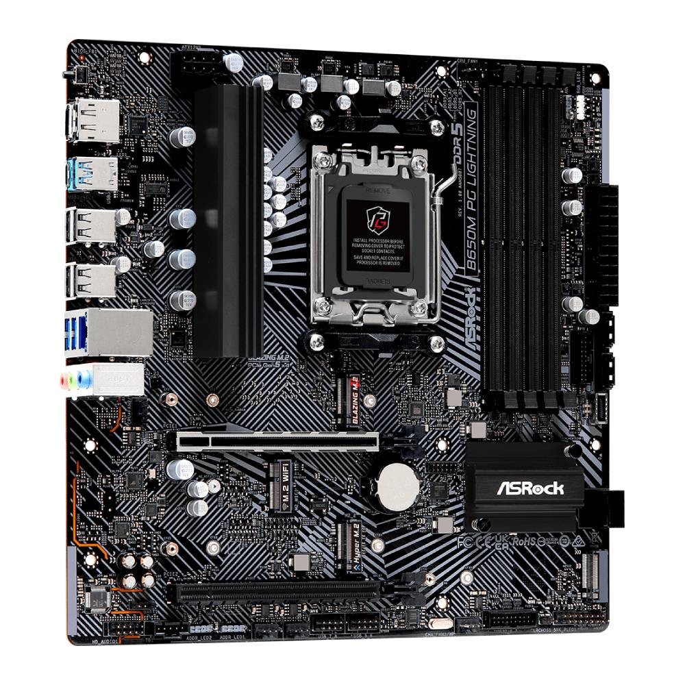 เมนบอร์ด ASRock B650M PG Lightning AM5