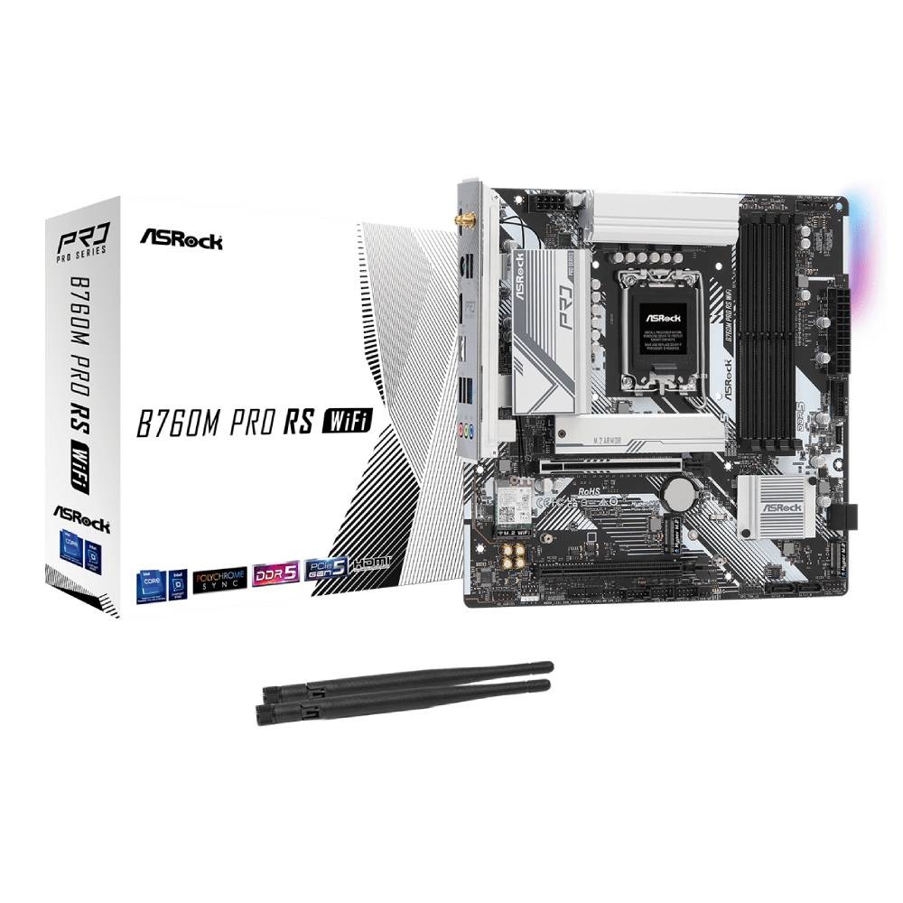 เมนบอร์ด ASRock B760M Pro RS Wi-Fi LGA-1700