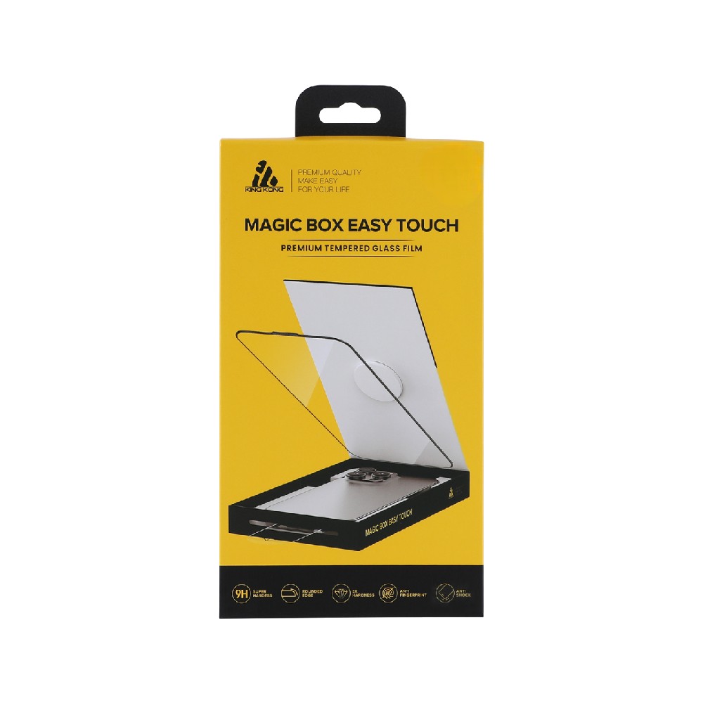 ฟิล์มกันรอย KING KONG iPhone 15/16 TG Magic E-Touch Box Clear