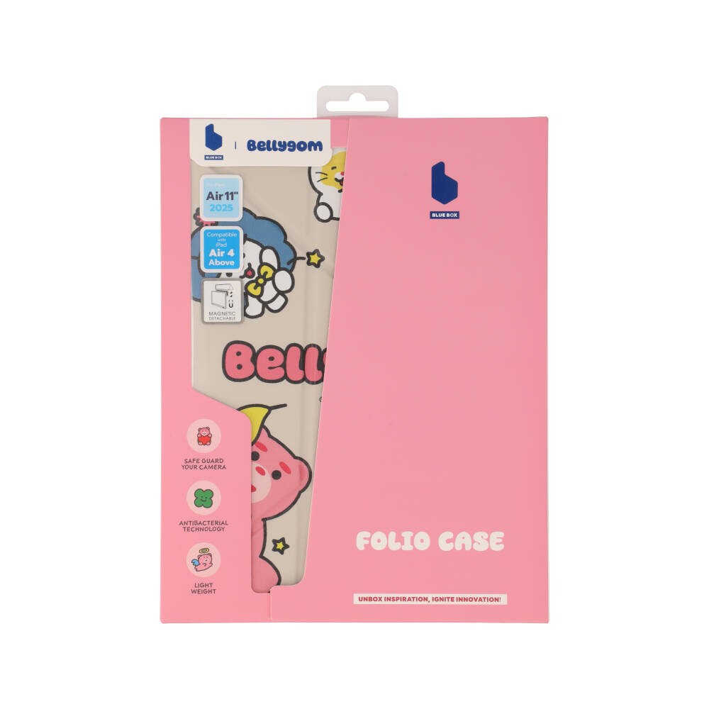 Blue Box x Bellygom เคส iPad Air 6/7/8 11 2026 (M2/M3/M4) Y Model Magnetic Detachable Bellygom and Friends Beige