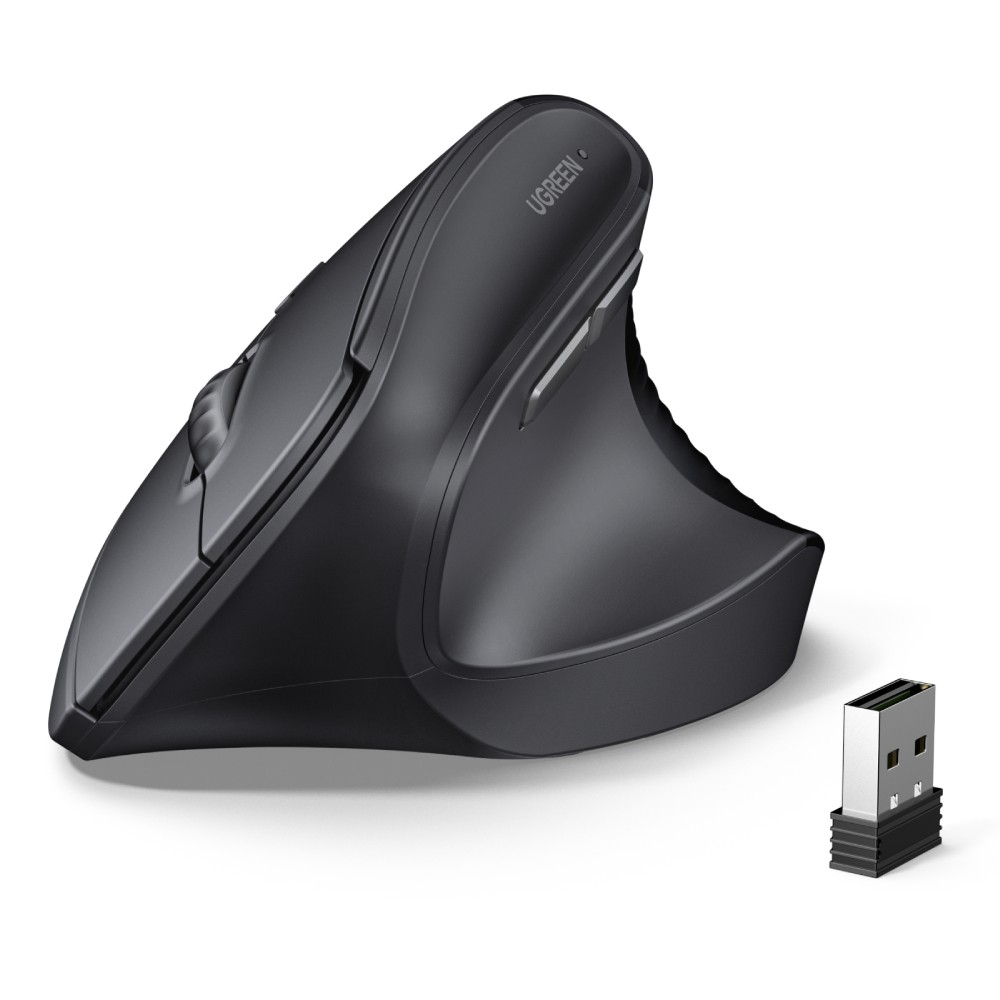 เมาส์ไร้สาย UGREEN Vertical 65042 Black