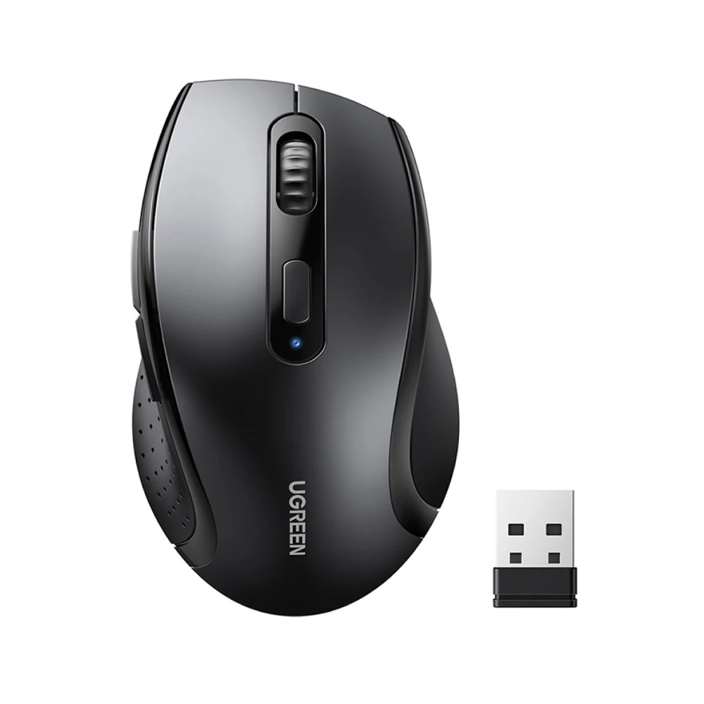 เมาส์ไร้สาย UGREEN 45012 Ergonomic Contoured-Shape Design Black