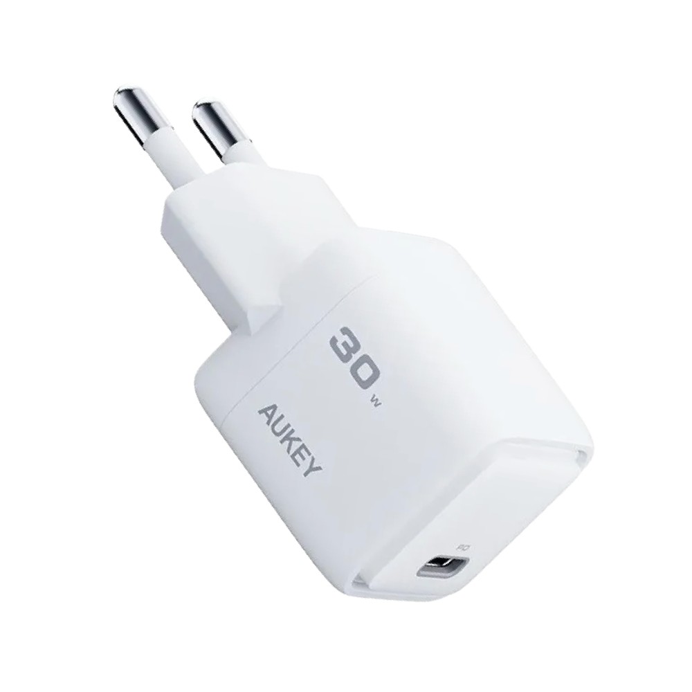อะแดปเตอร์ AUKEY Wall USB Charger 1 USB-C (PD30W) GaN White (TISI)