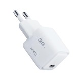 อะแดปเตอร์ AUKEY Wall USB Charger 1 USB-C (PD30W) GaN White (TISI)
